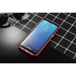 Wholesale Samsung Galaxy S8 Plus Clear Armor Bumper Kickstand Case (Red)